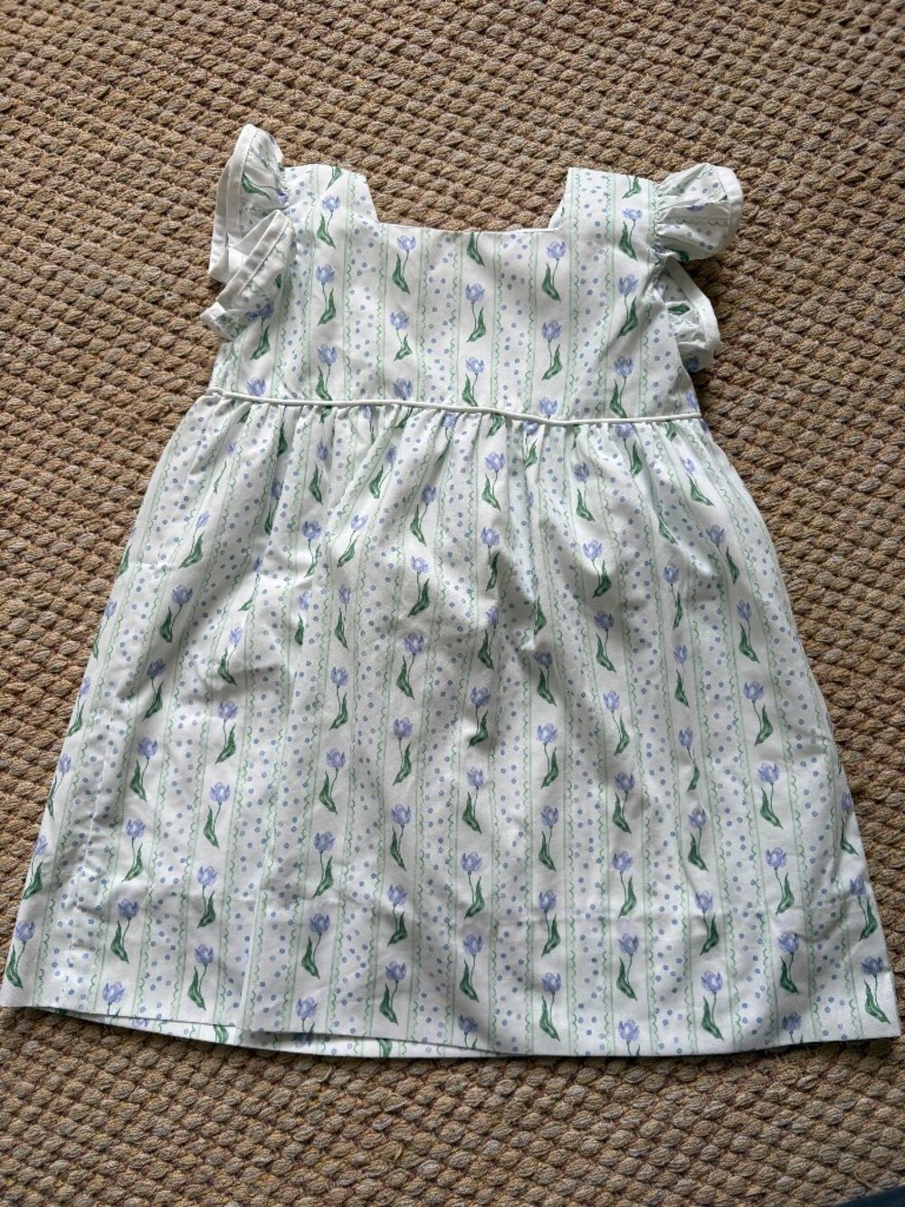 Smockingbird Purple Flower Dress (Size 3)